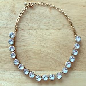 J. Crew Jewelry Gold & Crystal Statement Necklace